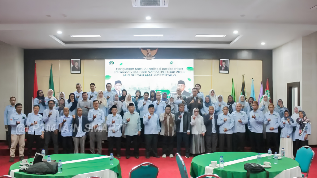 IAIN Sultan Amai Gorontalo Perkuat Kesiapan Akreditasi Melalui Sosialisasi Permendiktisaintek Nomor 39 Tahun 2025