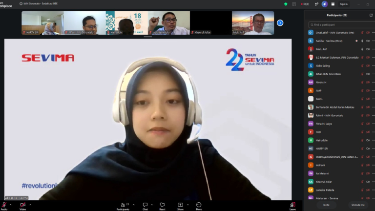 LPM IAIN Sultan Amai Gorontalo Mendampingi Sosialisasi Implementasi Kurikulum OBE pada SIAK oleh SEVIMA, Perkuat Digitalisasi Pengelolaan Akademik